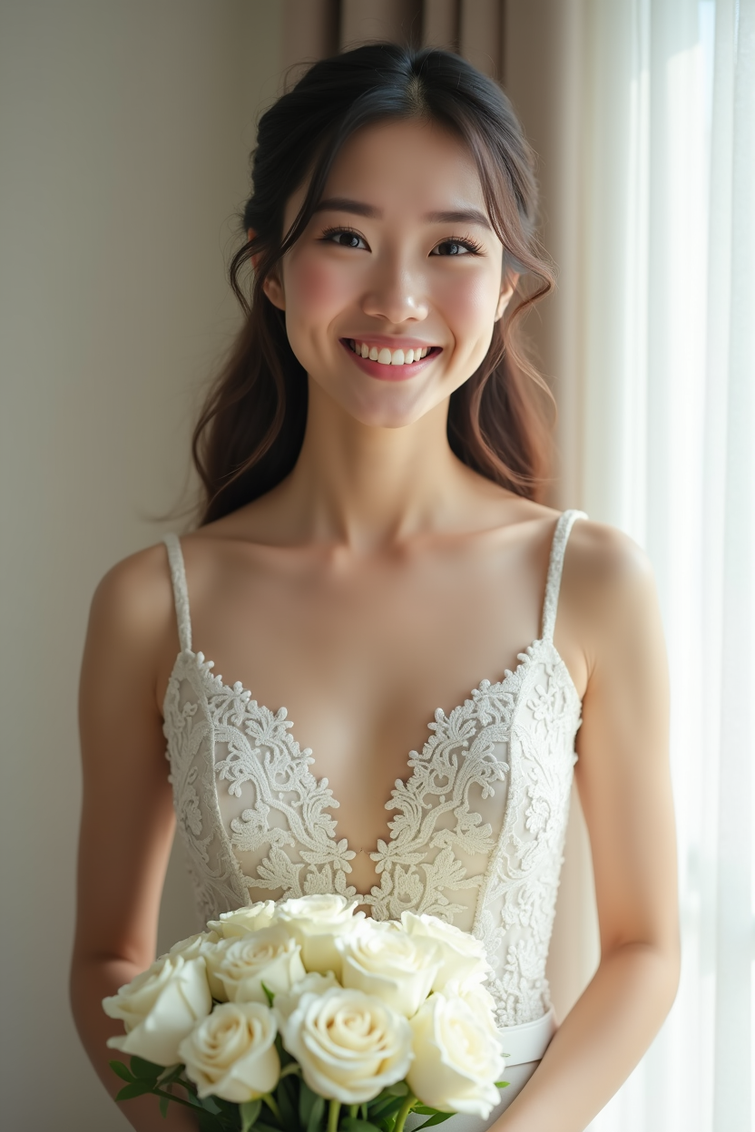 Novia feliz en Sposa Mia