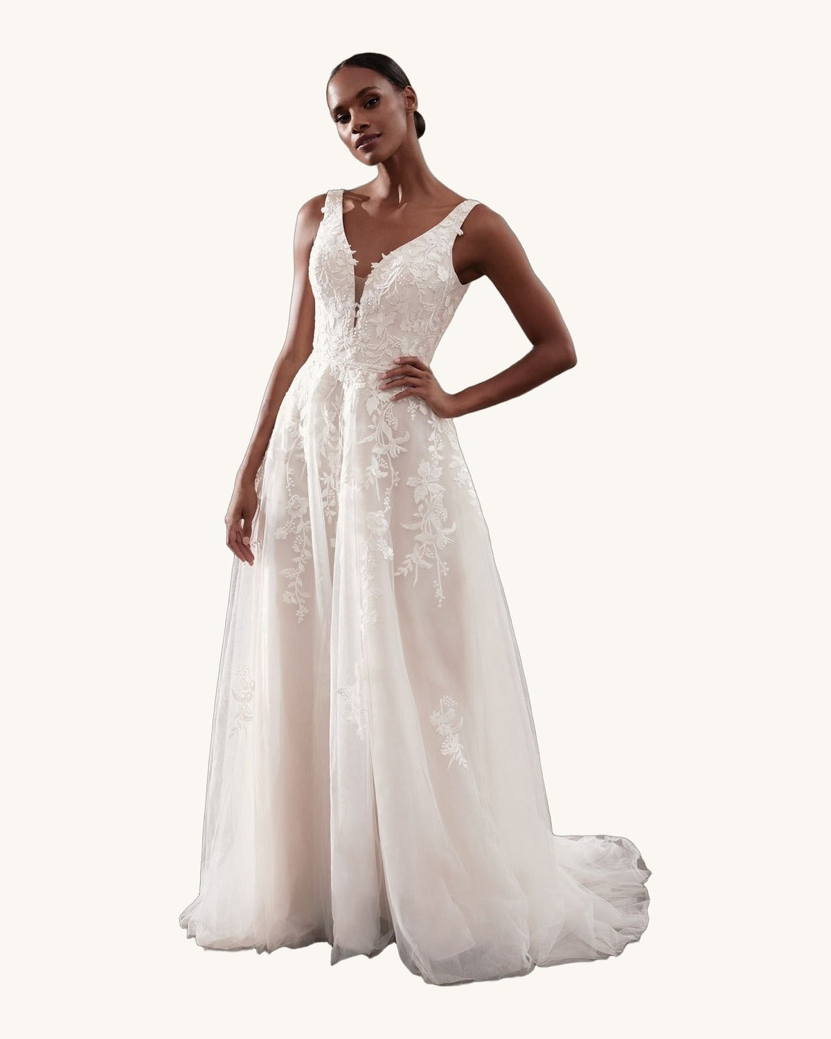 Justin Alexander Fiorella — Ivory/Nude - Vestido de Novia - Sposa Mia Chihuahua