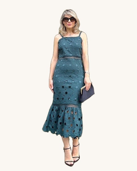 Sthela & Co Paloma — Verde - Vestido Casual - Sposa Mia Chihuahua