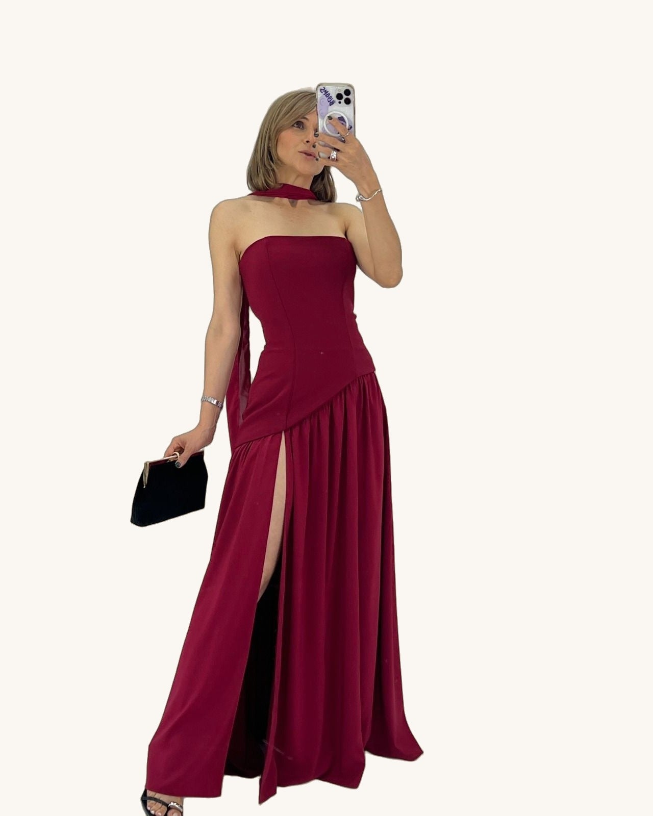 Dalia Burgundi - Vestido Casual - Sposa Mia Chihuahua