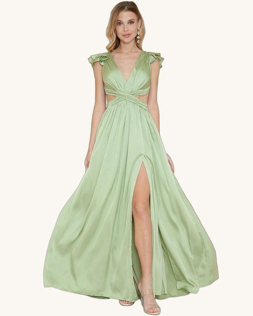 Sthela & Co Celeste — Verde limón - Vestido Casual - Sposa Mia Chihuahua