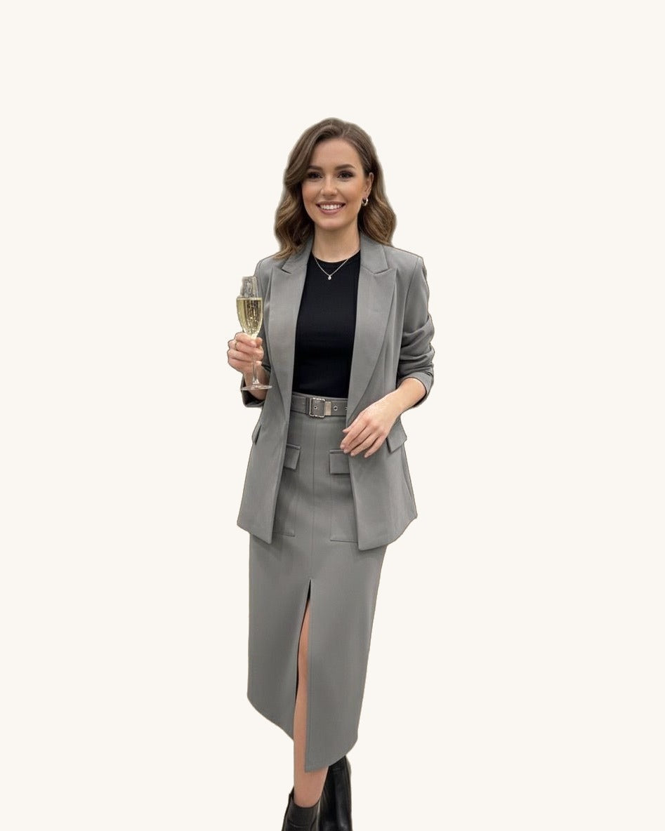 Sthela & Co Valentina — Gris - Vestido Casual - Sposa Mia Chihuahua