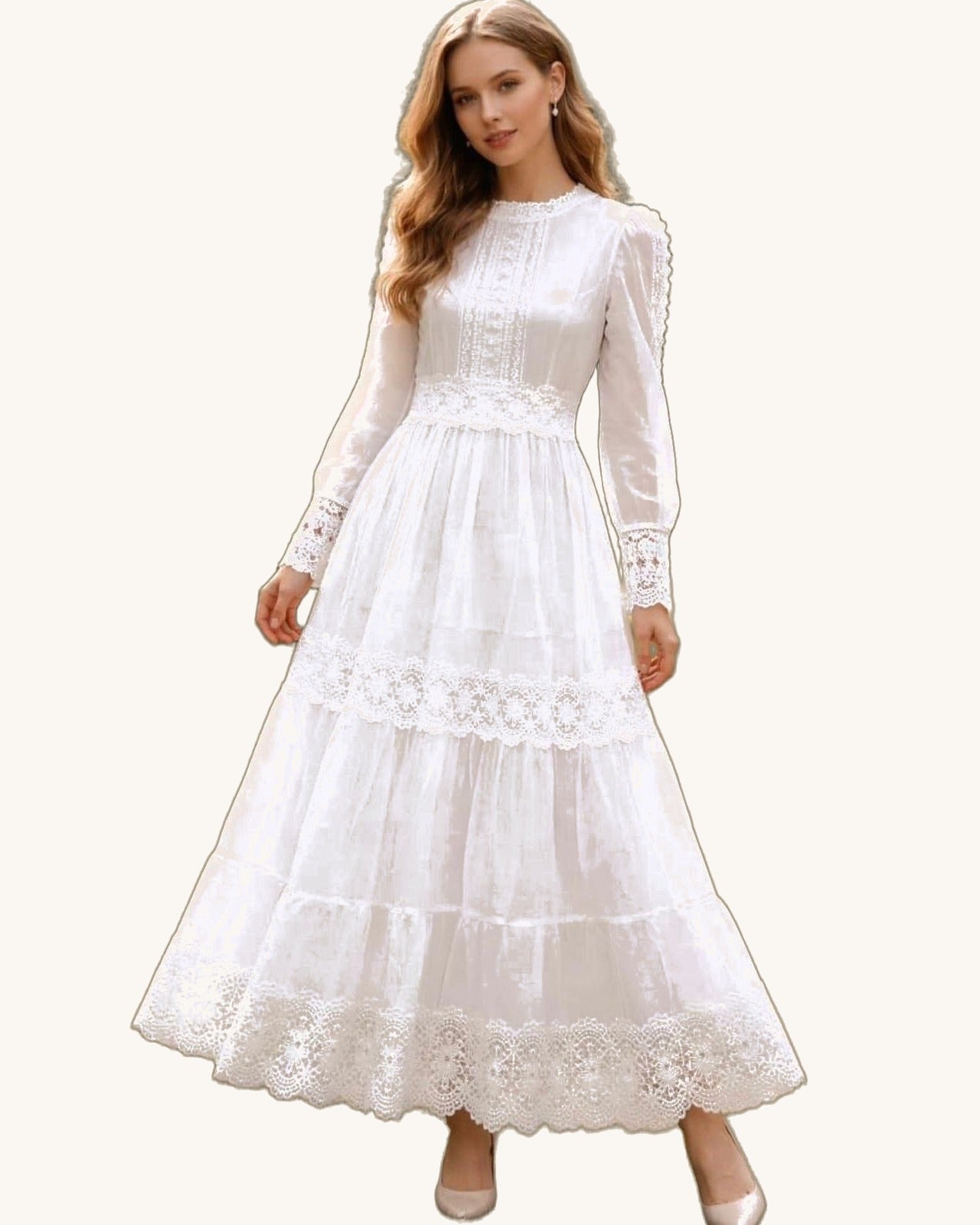 María Helena Ivory - Vestido Casual - Sposa Mia Chihuahua