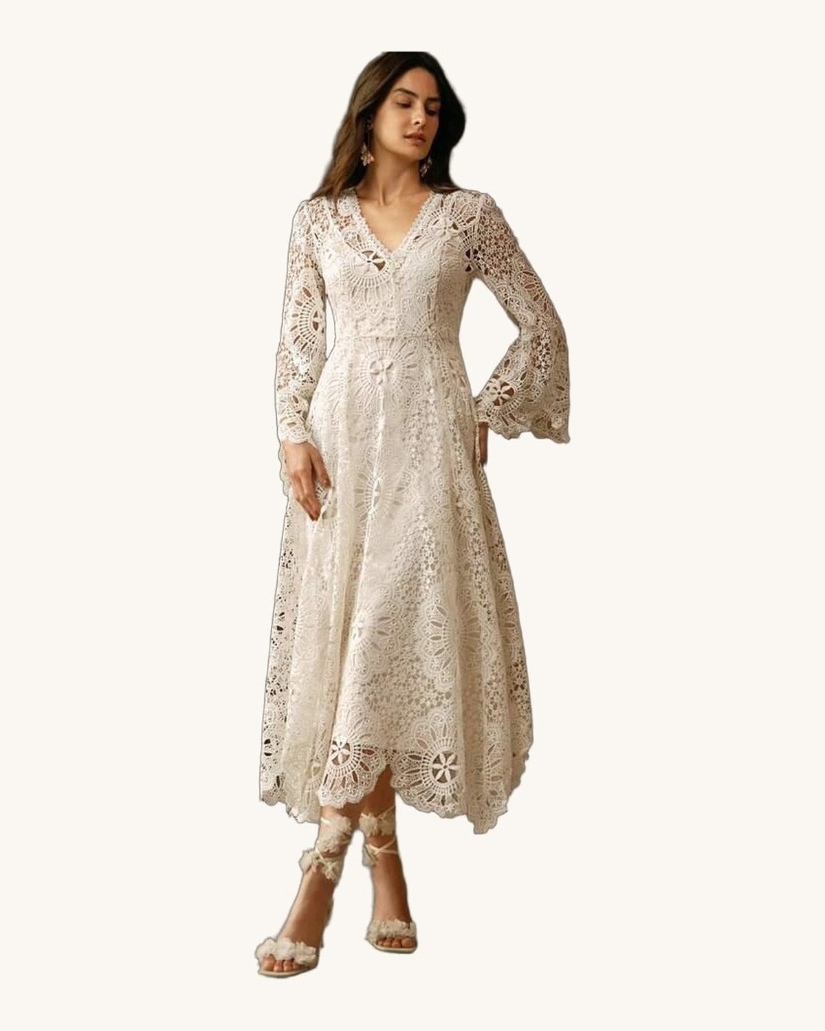 María Noelia Ivory - Vestido Casual - Sposa Mia Chihuahua