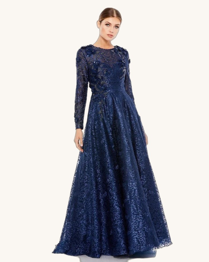 Macduggal Bianca — Navy - Vestido de Noche - Sposa Mia Chihuahua