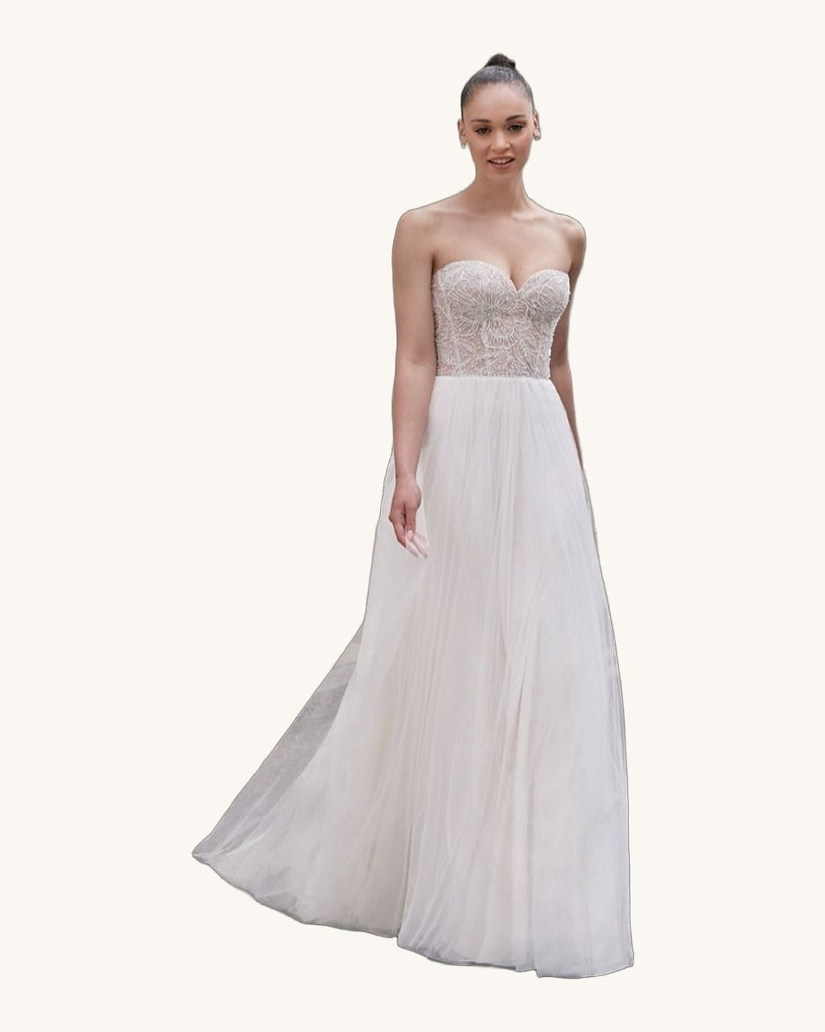 Justin Alexander Aurora — Ivory/Nude - Vestido de Novia - Sposa Mia Chihuahua