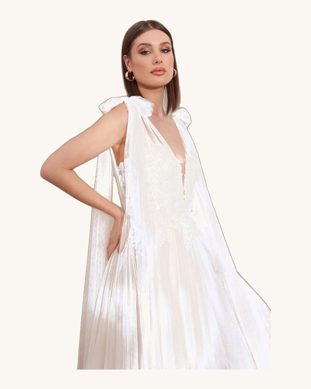 Justin Alexander Bianca — Ivory/Nude - Vestido de Novia - Sposa Mia Chihuahua