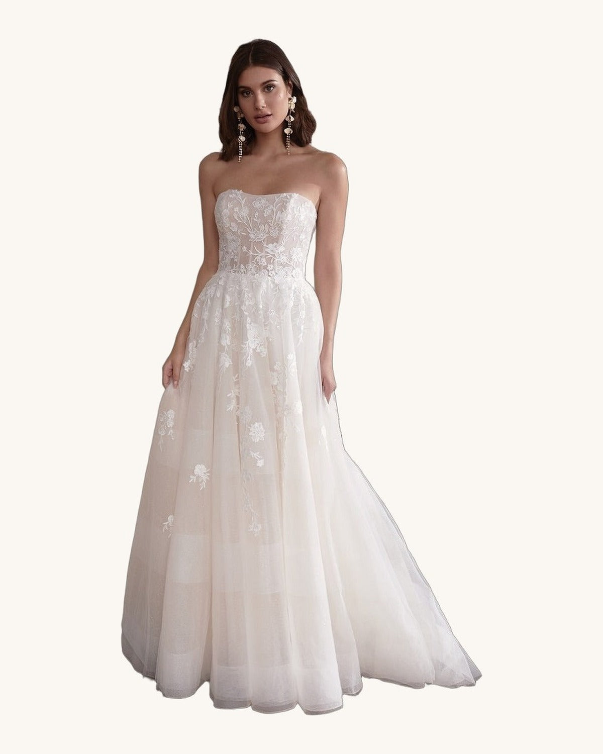 Justin Alexander Gianna — Ivory/Nude - Vestido de Novia - Sposa Mia Chihuahua
