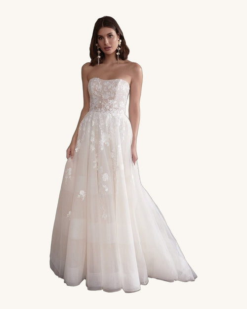 Justin Alexander Gianna — Ivory/Nude - Vestido de Novia - Sposa Mia Chihuahua