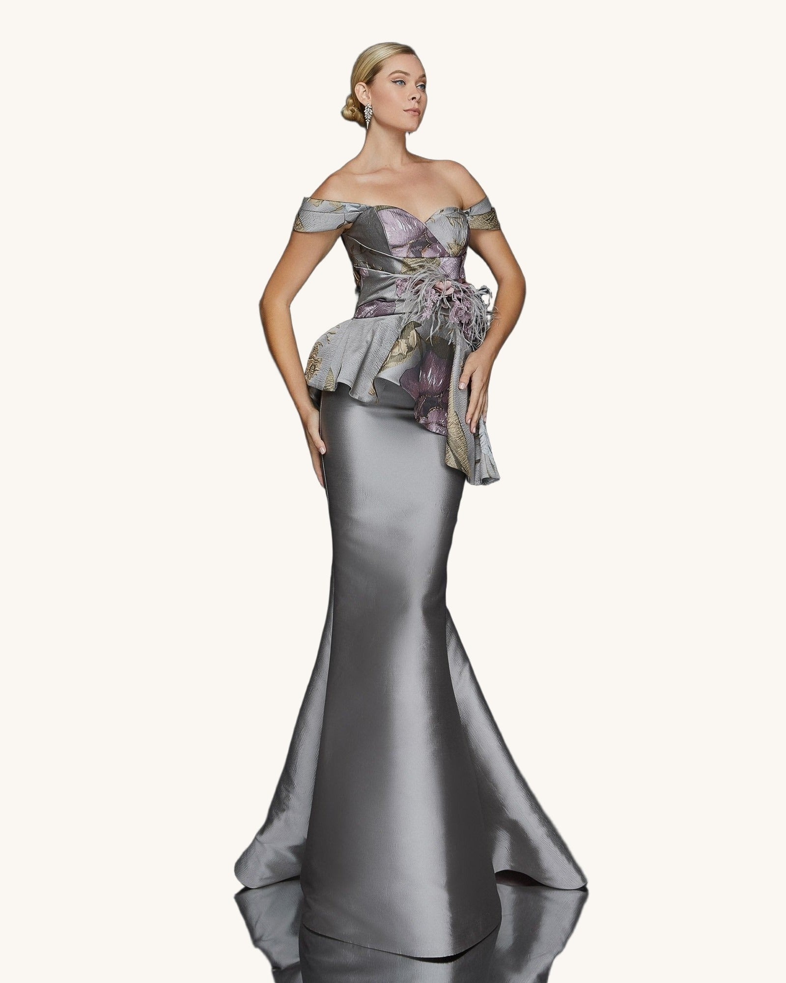 Terani Aurora — Taupe - Vestido de Noche - Sposa Mia Chihuahua