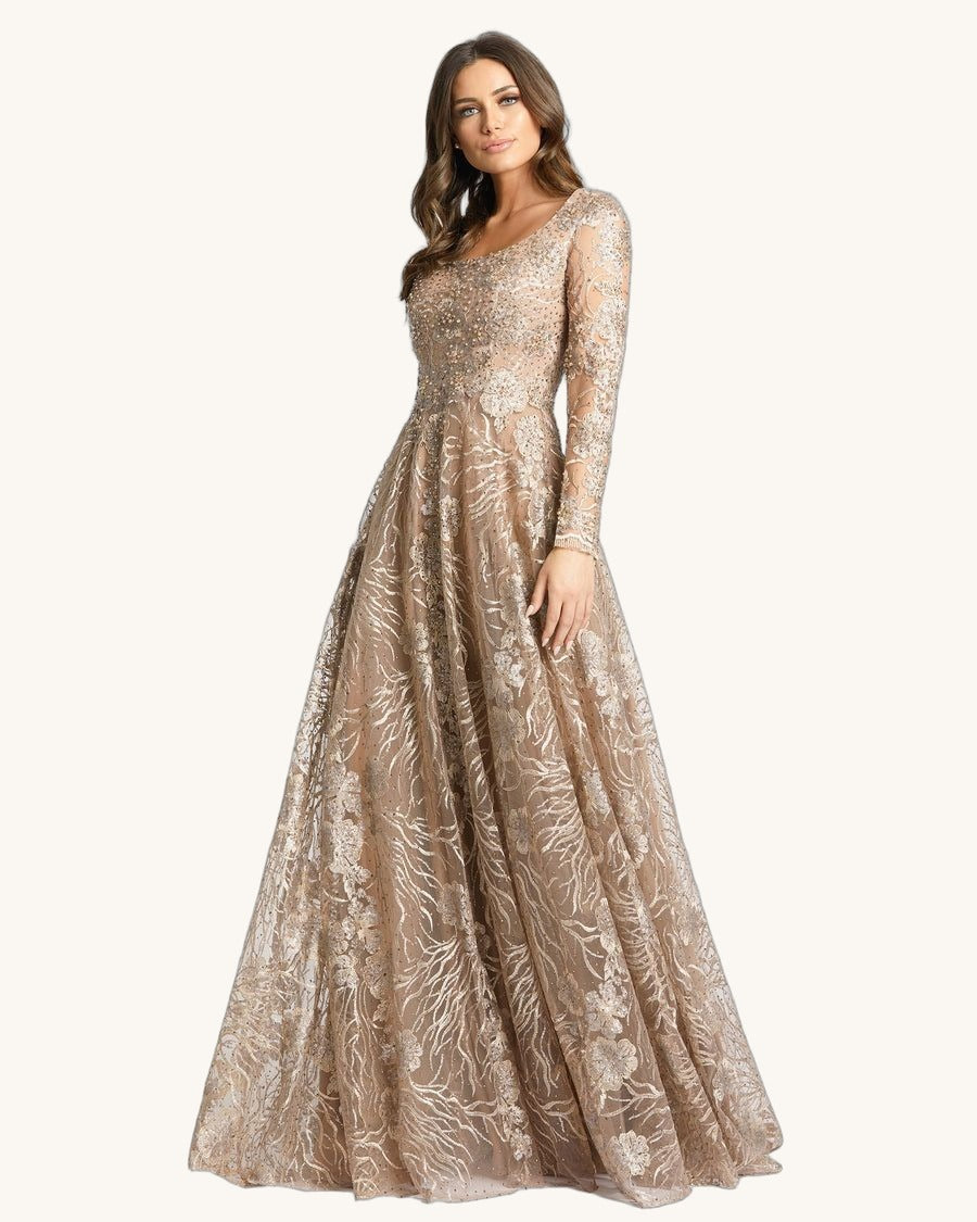 Macduggal Paola — Oro - Vestido de Noche - Sposa Mia Chihuahua
