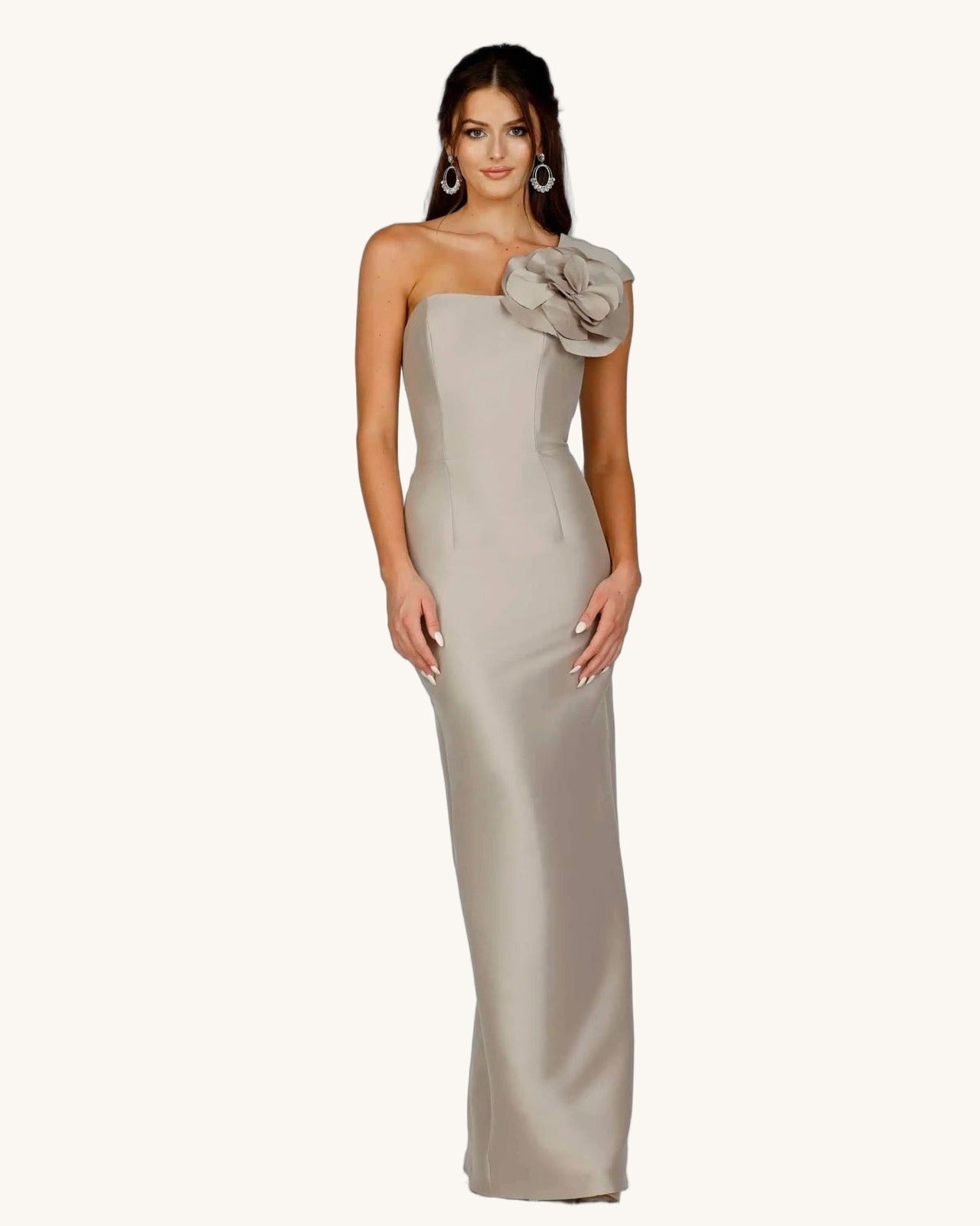 Terani Dalia — Taupe - Vestido de Noche - Sposa Mia Chihuahua