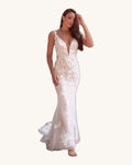 Justin Alexander Isabella — Ivory/Nude - Vestido de Novia - Sposa Mia Chihuahua