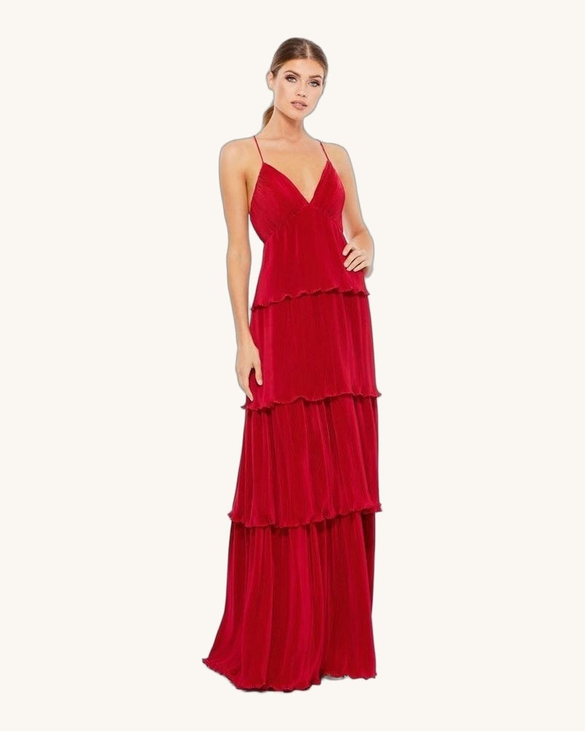 Macduggal Isabella — Rojo - Vestido de Noche - Sposa Mia Chihuahua