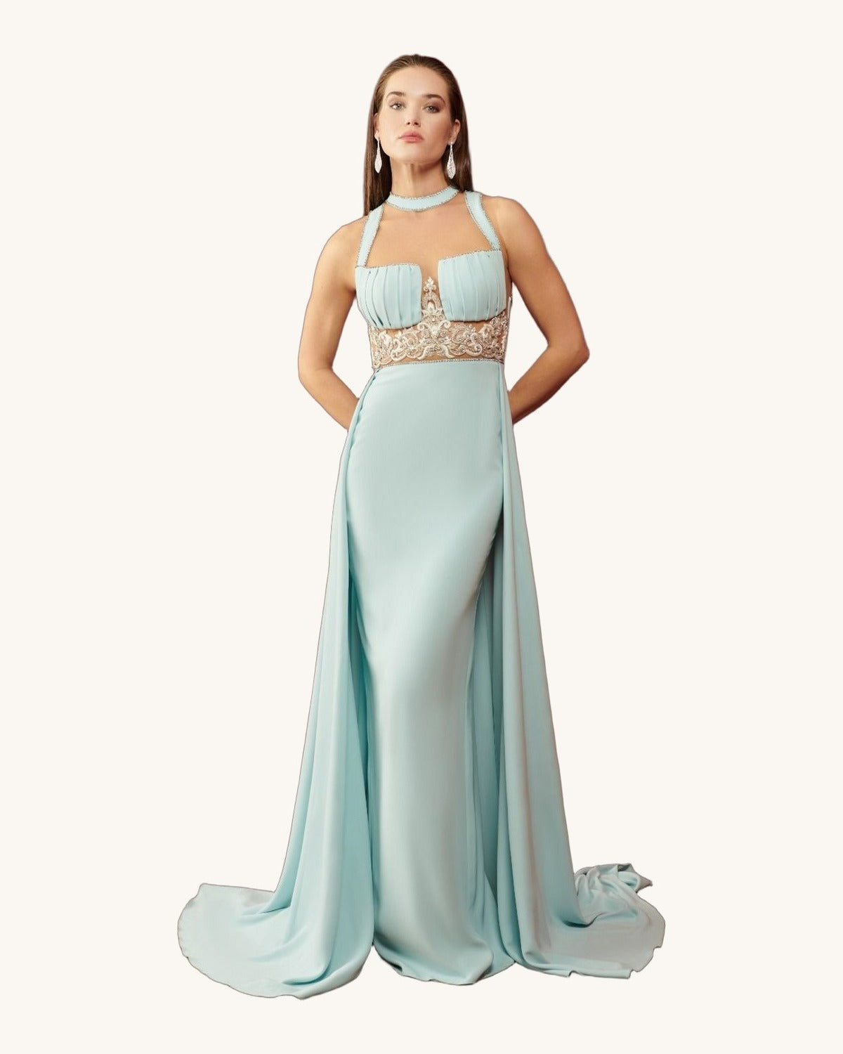 Saborama Dalia — Baby blue - Vestido de Noche - Sposa Mia Chihuahua