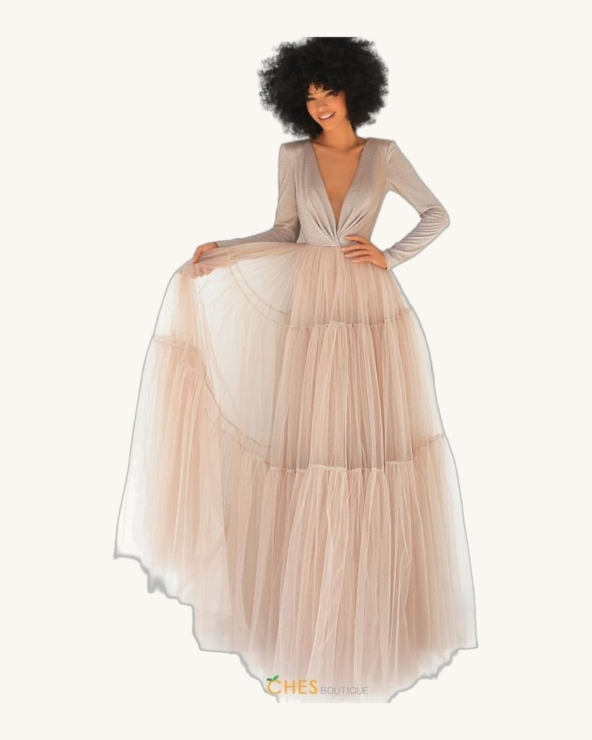 Tarik Pilar — Oro - Vestido de Noche - Sposa Mia Chihuahua