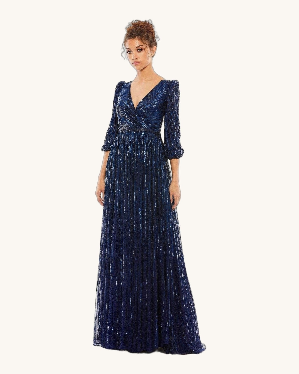 Macduggal Fiorella — Navy - Vestido de Noche - Sposa Mia Chihuahua