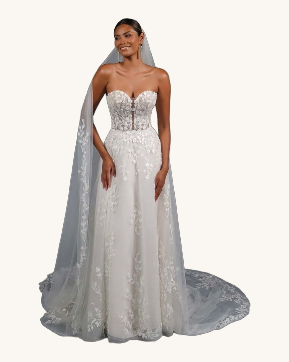 Justin Alexander Olivia — Ivory/Nude - Vestido de Novia - Sposa Mia Chihuahua