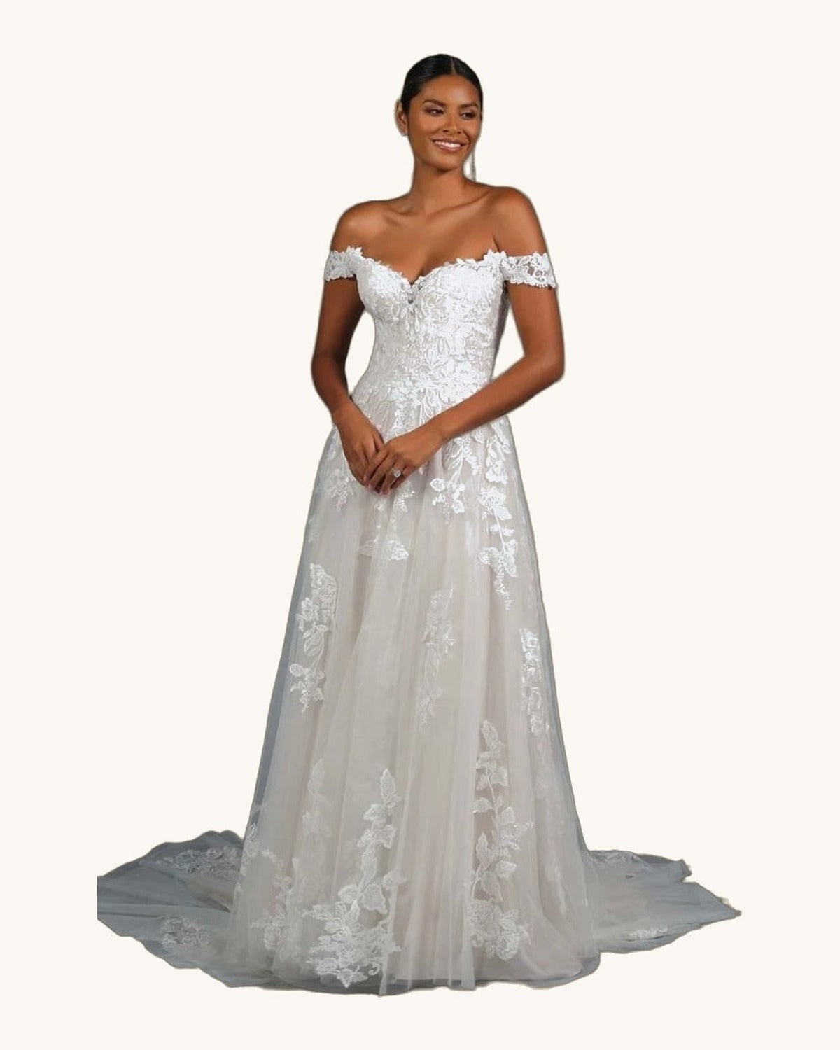 Justin Alexander Paloma — Ivory/Nude - Vestido de Novia - Sposa Mia Chihuahua