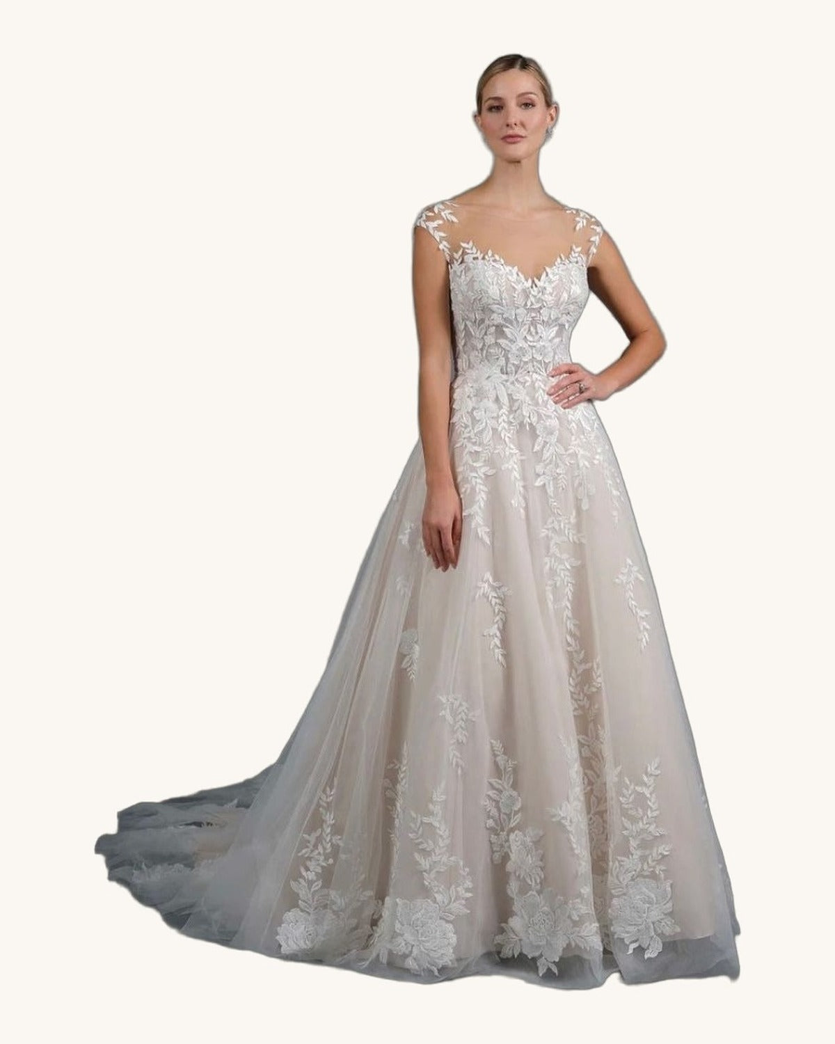 Justin Alexander Renata — Ivory/Nude - Vestido de Novia - Sposa Mia Chihuahua