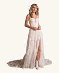 Justin Alexander Ximena — Ivory/Nude - Vestido de Novia - Sposa Mia Chihuahua