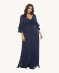 Macduggal Gianna — Navy - Vestido de Noche - Sposa Mia Chihuahua