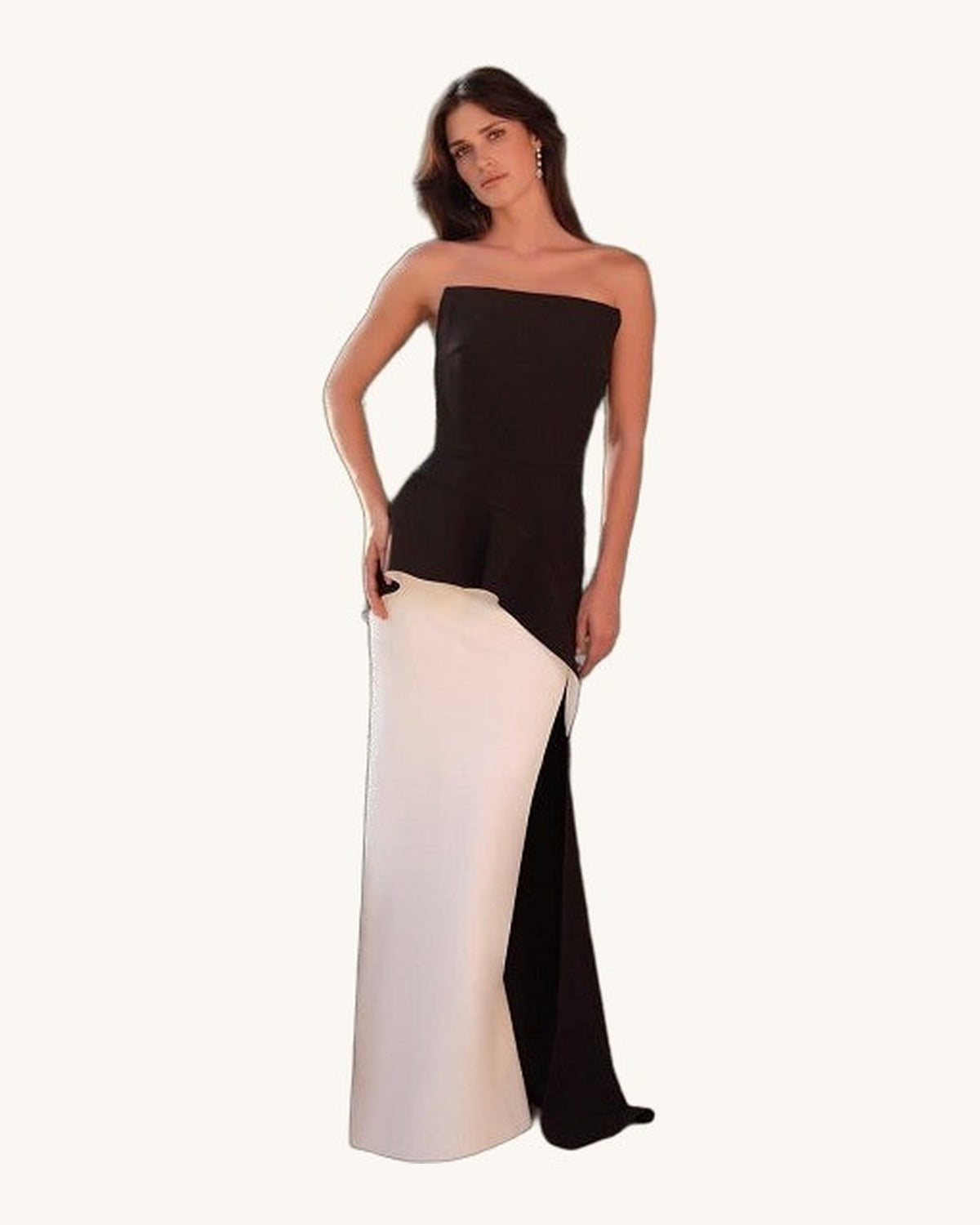 Alfabeta Aurora — Negro/Blanco - Vestido de Noche - Sposa Mia Chihuahua