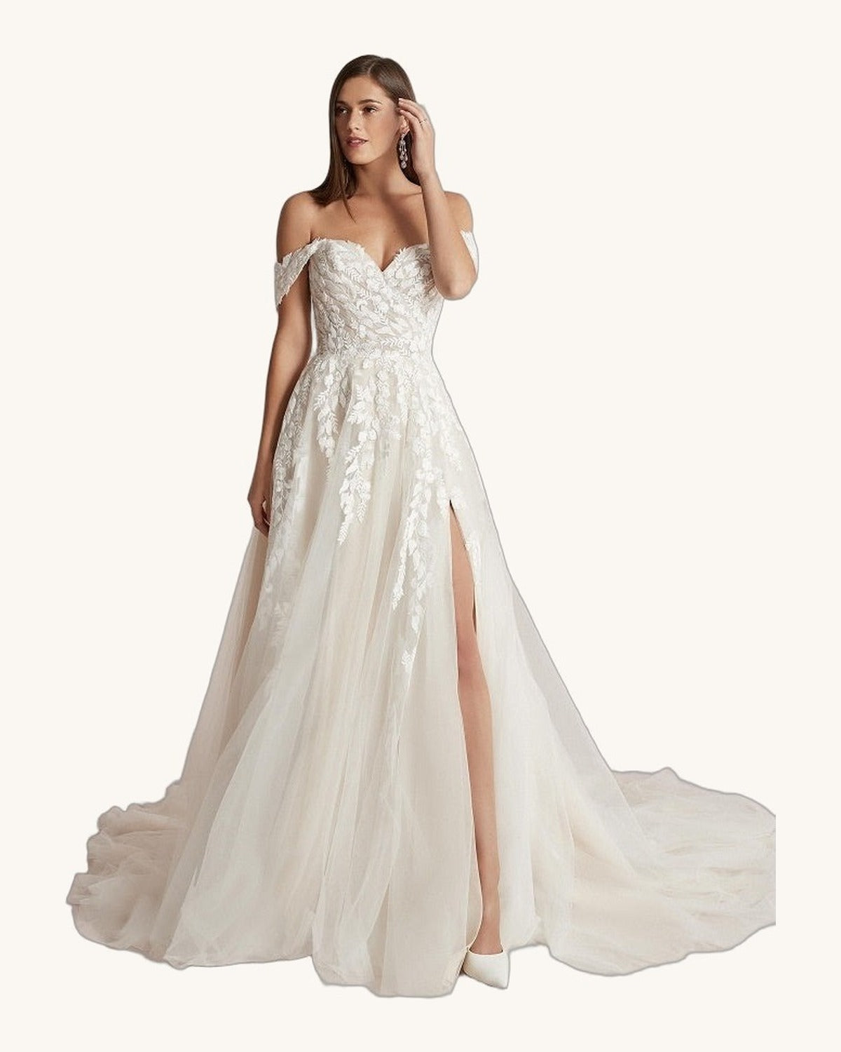 Justin Alexander Yara — Ivory/Nude - Vestido de Novia - Sposa Mia Chihuahua