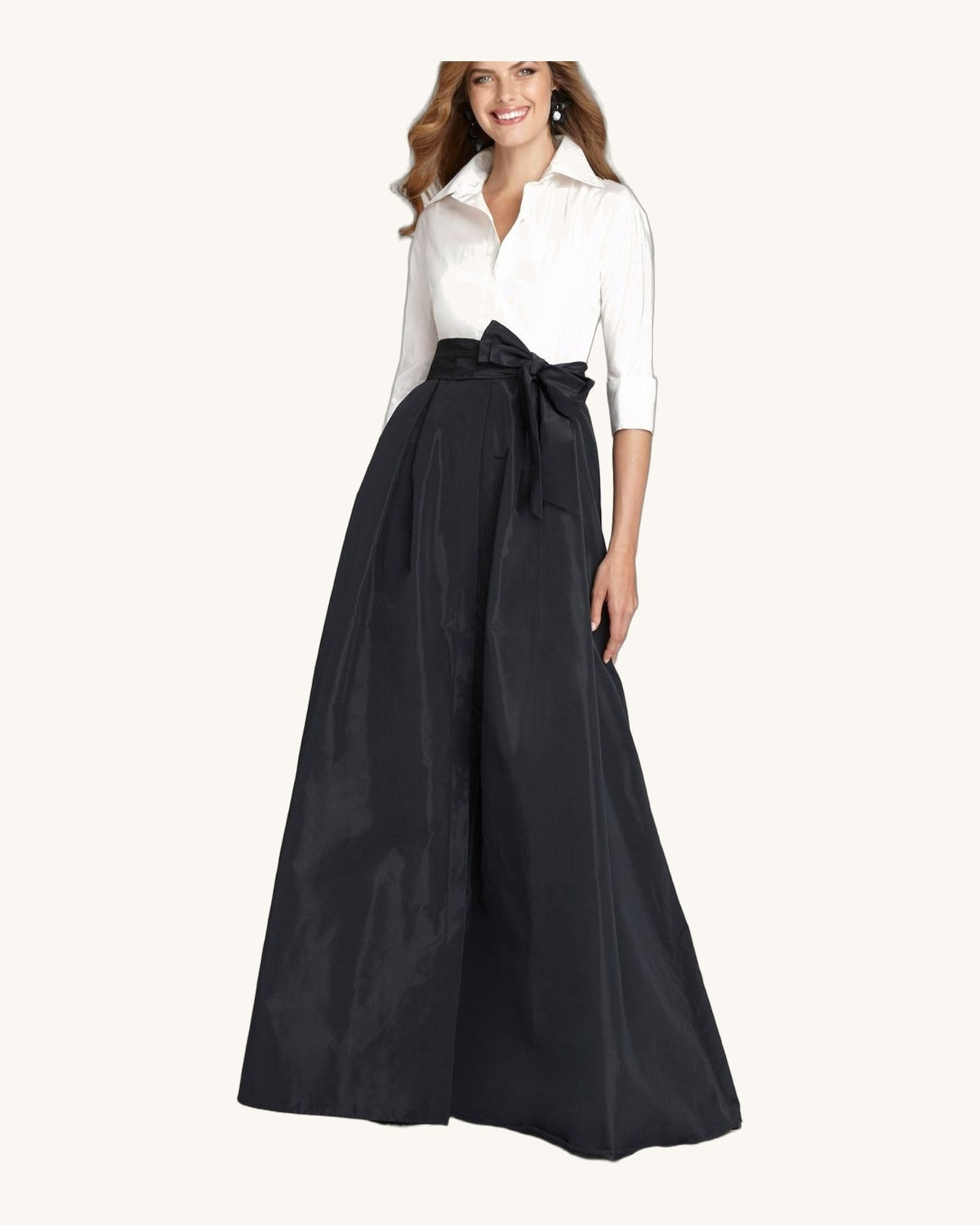 Teri Jon Celeste — Negro/Blanco - Vestido de Noche - Sposa Mia Chihuahua