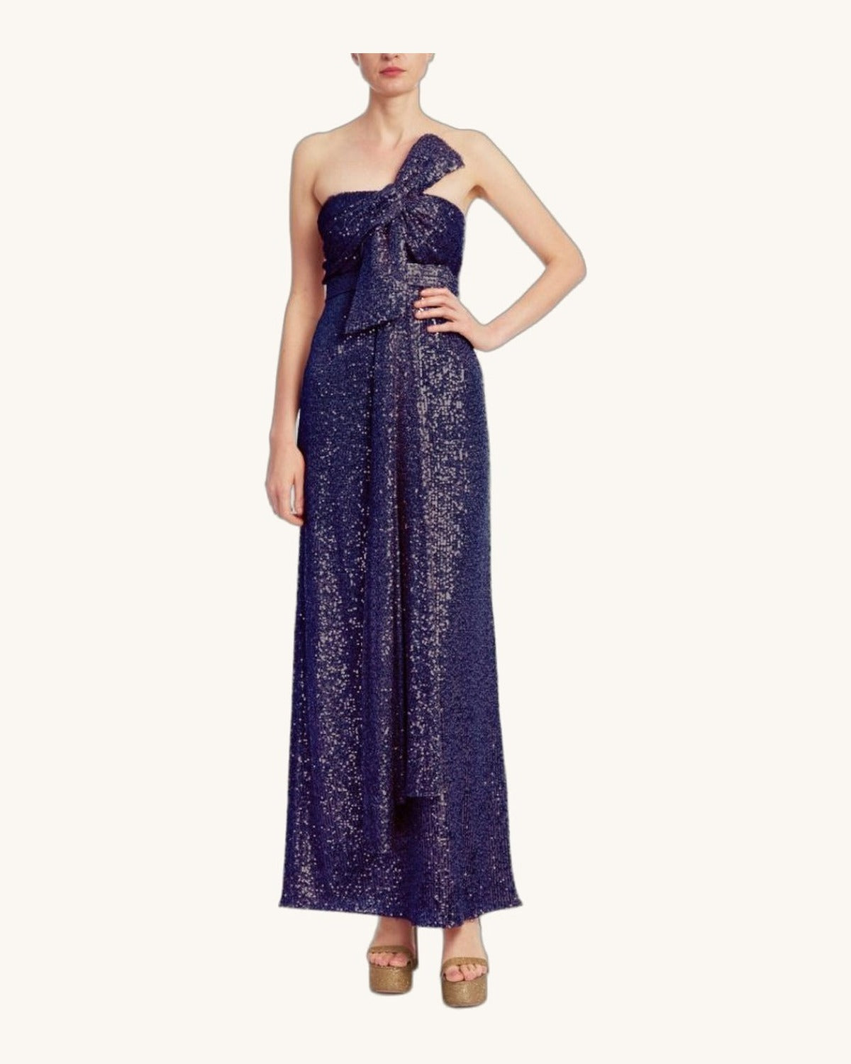 Badgley Mischka Noelia — Silver - Vestido de Noche - Sposa Mia Chihuahua