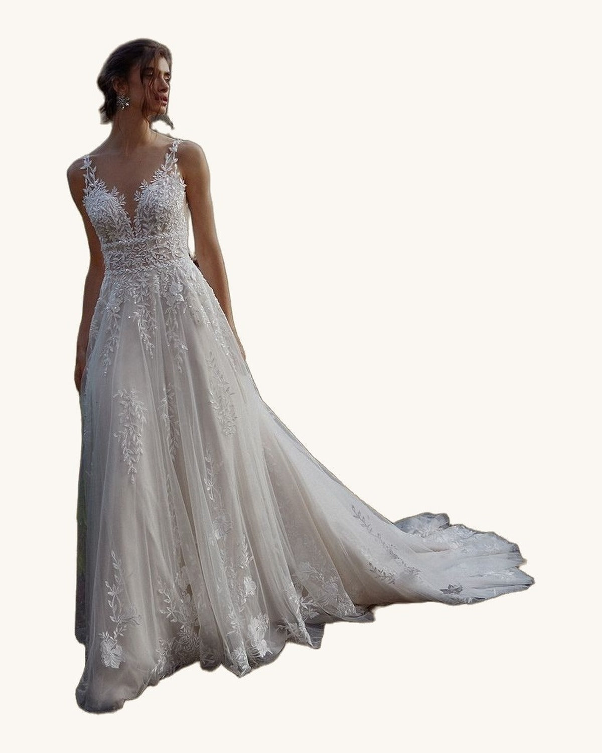 Justin Alexander Francesca — Ivory/Nude - Vestido de Novia - Sposa Mia Chihuahua