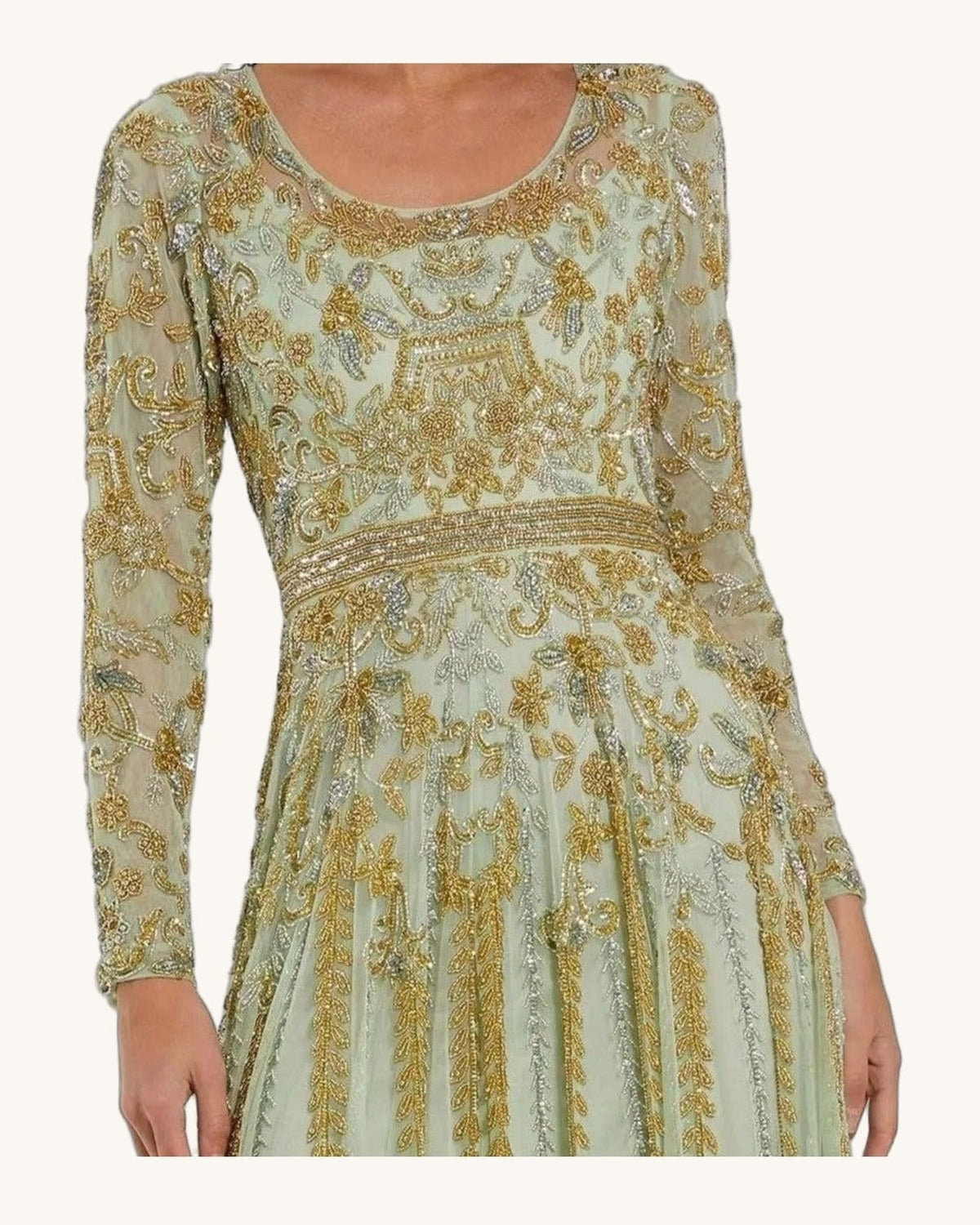 Macduggal Bianca — Sage - Vestido de Noche - Sposa Mia Chihuahua