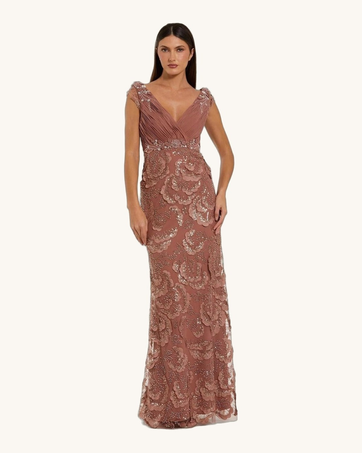 Macduggal Olivia — Rosa - Vestido de Noche - Sposa Mia Chihuahua