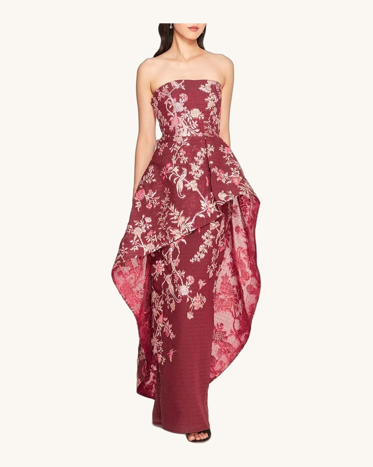 Marchesa Bianca — Vino - Vestido de Noche - Sposa Mia Chihuahua