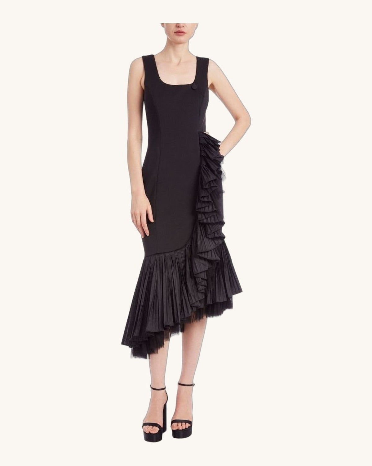 Badgley Mischka Magdalena — Negro - Vestido de Noche - Sposa Mia Chihuahua