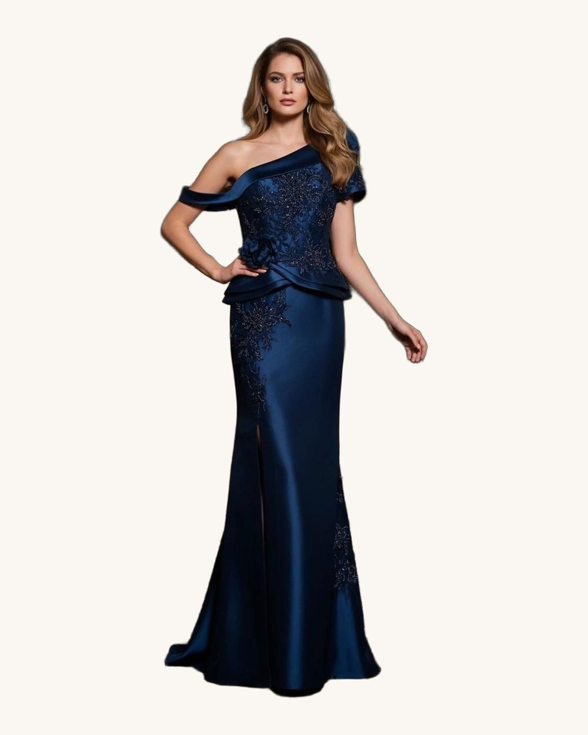 Terani Olivia — Navy - Vestido de Noche - Sposa Mia Chihuahua