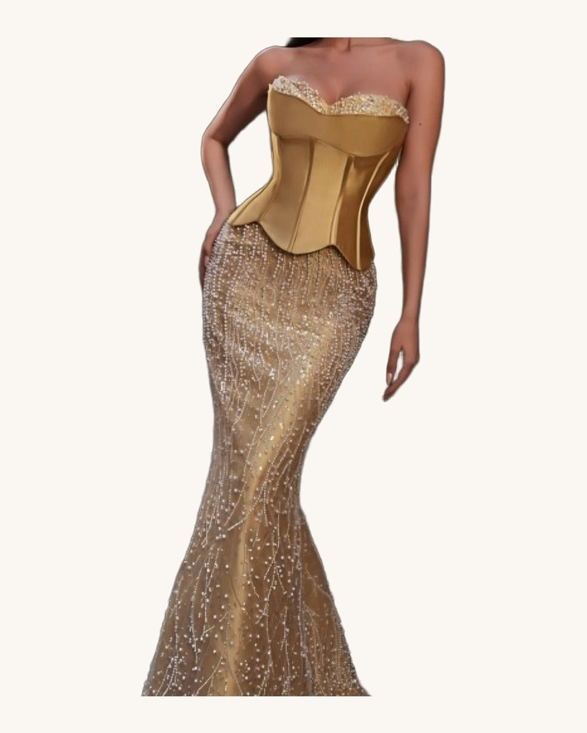 Terani Dalia — Gold - Vestido de Noche - Sposa Mia Chihuahua