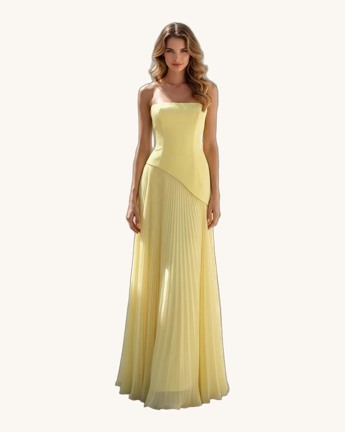 Terani Elena — Amarillo - Vestido de Noche - Sposa Mia Chihuahua